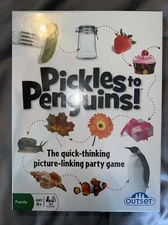 NEW Pickles to Penguins Picture Card Game - Fast Paced Family and Party Activity