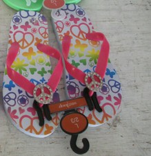 Girls West Loop Flip Flops, 11/12 Peace New w/Tags