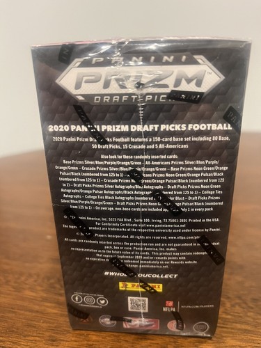 2020 Panini Prizm Sealed Draft Picks Collegiate Football Blaster Box - Loaded! - Picture 3 of 4