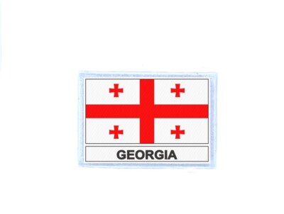 Aufnäher Patch Badge bedruckt Flagge GE Georgien