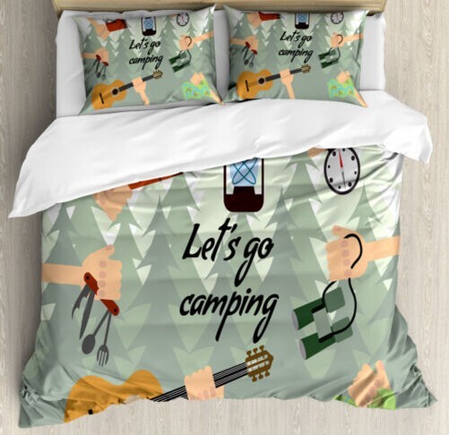 Feliz Camper Set Ropa de Cama Multicolor