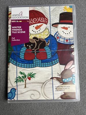 Anita Goodesign Design CD Winter Friend Tile Scene Full Collection