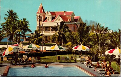 Southernmost Land Castle House Key West Florida Postcard