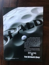 1989 vintage original print ad Spalding Tour Edition Golf Balls