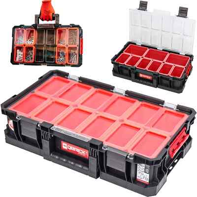 Werkzeugkoffer Organizer Qbrick Plus System Two Schwarz/Rot