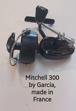 Vintage Mitchell 300 Reel by Garcia. Made In France