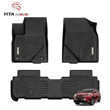 YITAMOTOR Floor Mats for 2014-2019 Toyota Highlander All Weather 3D TPE Liners