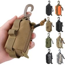 Tactical EDC Pouch Wallet Men Mini Coin Purses Pouch Bag Keychain Zipper Pocket
