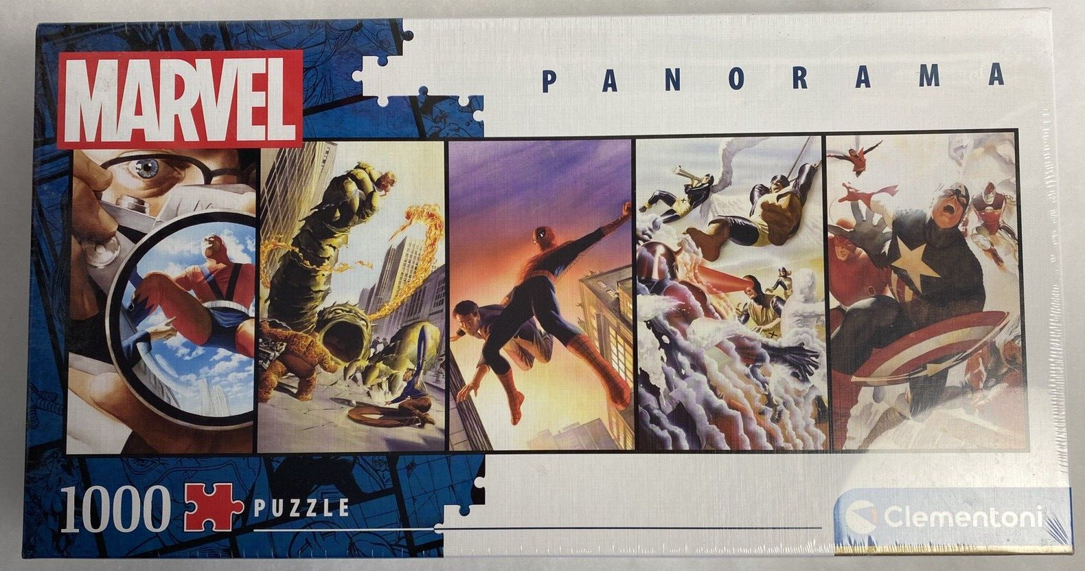 Clementoni Marvel Comics Alex Ross Panorama 1000 Piece Jigsaw Puzzle New