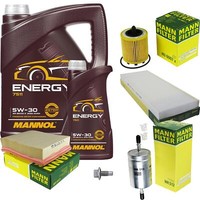 Mann Inspektionspaket 6 L Mannol Energy 5W-30 FüR Opel Vectra B Cc 2.2I 16V