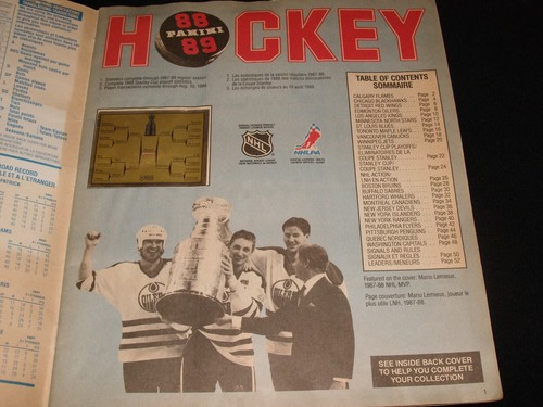 PANINI 88-89 ° HOCKEY STICKER ALBUM <> UNCOMPLETED SET° - Picture 2 of 4