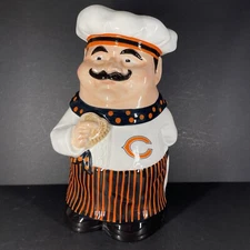 Chicago Bears Chef Cookie Jar 1st In A Series By NFL & The Memory Company 2004