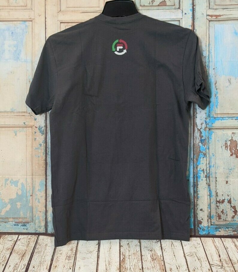 T shirt Fila uomo grigia media manica corta girocollo grafica montagna vista