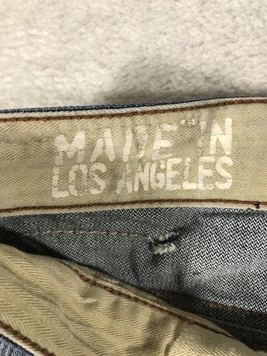 Guess Premium Jeans Men Size 36 x 34.5 Central Straight Dark Distressed **Read** - Picture 13 of 21