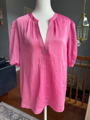 Anna Rae Women's Blouse Pink Size L