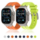 Liquid Silicone Sport Band for Apple Watch 11 10 9 8 7 6 Ultra 3 2 44/45/46/49mm