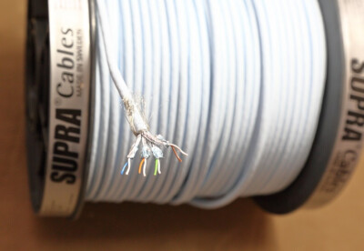 Supra Cables High-End CAT 8+ Patch Netzwerk LAN Kabel Audiophil / Meterware