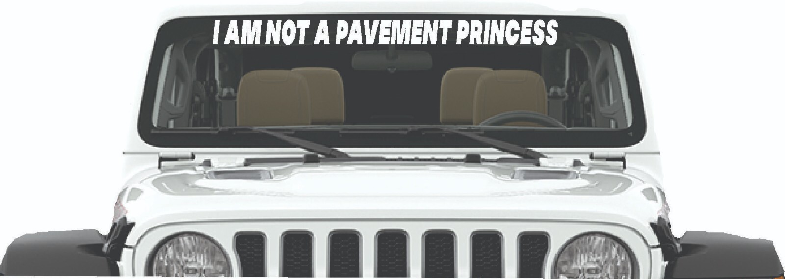 I AM NOT A Pavement Princess Decal Sticker Wife Girl Diesel Truck 4X4
