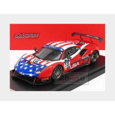 ミニカー 1/43 LookSmart Ferrari 488 GT3 LSRC07 1:43 LOOKSMART Ferrari 488 Gt3 #18 8H Fia Motors. Gt Cup