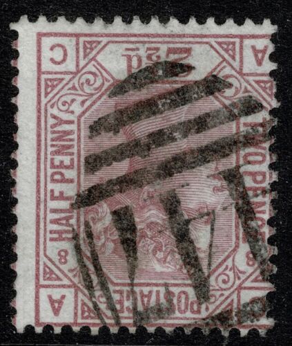 1876 SG 141wi 2 1/2d Rosy Mauve Pl 8 AC Inverted Watermark Fine Used Cat.£250.00 - Picture 1 of 1