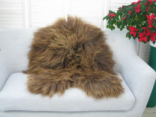 ICELANDIC SHEEPSKIN RUG SINGLE CHAIR SOFA FLOOR HIDE SKIN LAMBSKIN PET BED G653 - Picture 7 of 13