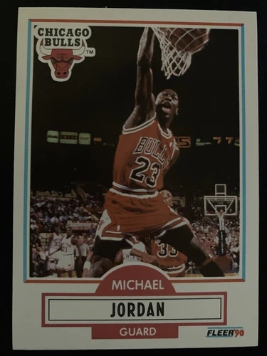 Michael Jordan 1990-1991 1990 Fleer Card #26 (618)
