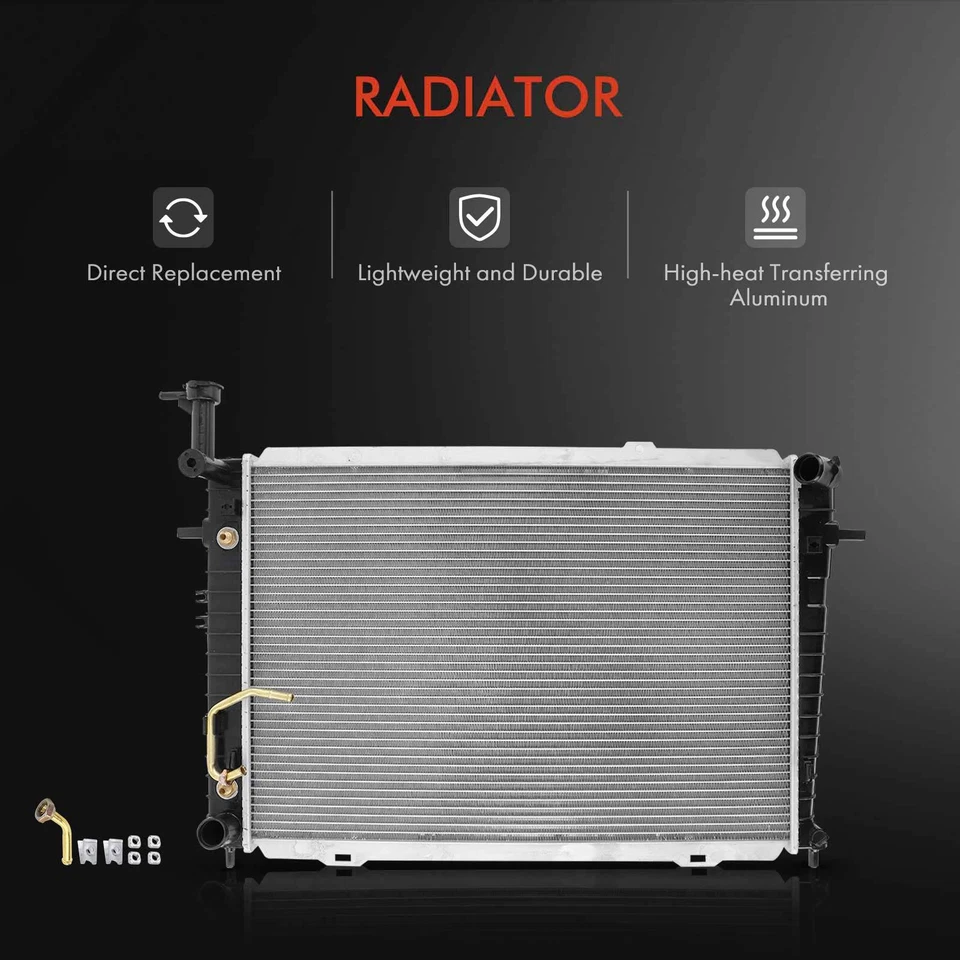 Комплект охлаждения радиатора и конденсатора переменного тока для Hyundai Tucson 05-09 Kia Sportage 05-10 - Изображение 3 из 4