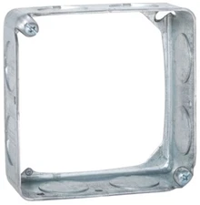 RACO 202, 4" Square Extension Ring, Drawn, 1-1/2" Deep, 3/4" Kos, 1 PC