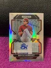 BRYCE HUBBART 2022 PRIZM DRAFT PICKS PROSPECT SILVER PRIZM AUTO AUTOGRAPH #PDP94