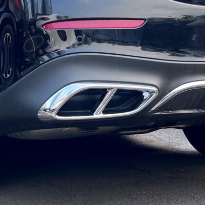 Auspuffrohr-Schalldämpfer Abdeckung Für Mercedes CLE Coupé C236 AMG Line - ABS Chrom Optik