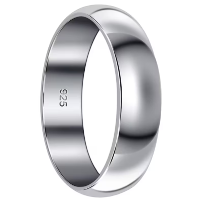 Silver Band Ring , 925 Solid Sterling Silver Ring , Handmade Ring