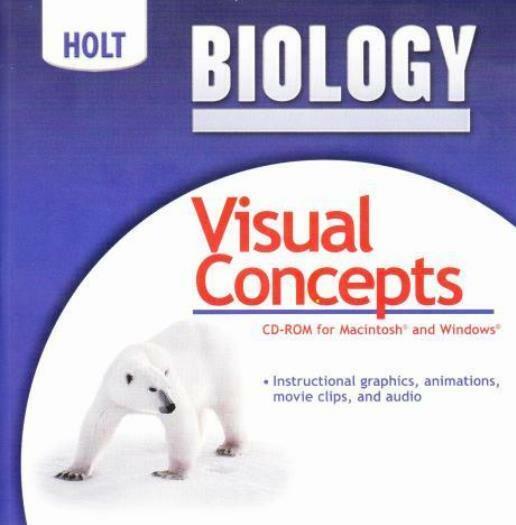 Holt Biology: Visual Concepts PC MAC CD graphics animations teaching home school