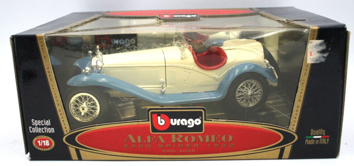 Burago Alfa Romeo 2300 Spider 1932 1:18 Scale Special