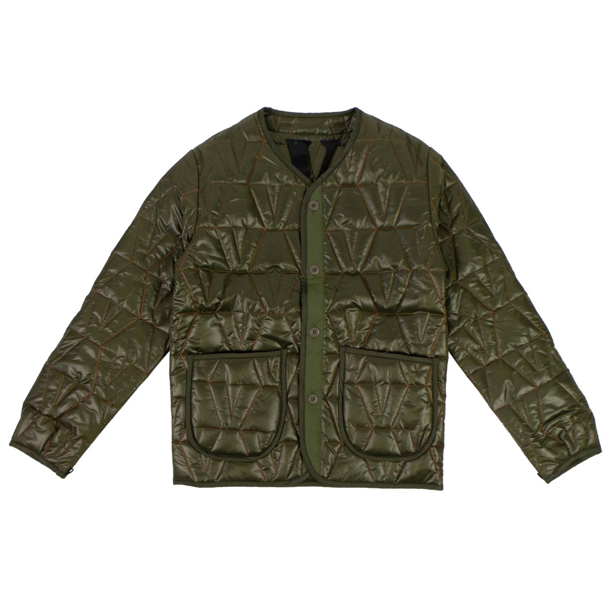 vlone ジャケット Mサイズ Black Full-Zip Satin Vlone Friends Bomber Jacket - Jackets