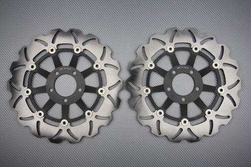 Pair of Wave Floating Front Brake Discs 310mm KAWASAKI ZZR 1100 ZXT10C 1990-1993 - 第 1/1 張圖片
