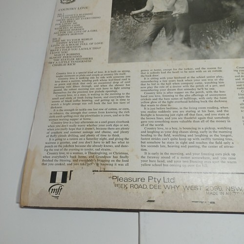 Country Love Vintage Vinyl LP Johnny Cash Lynn Anderson Charlie Rich - Picture 10 of 12