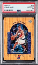 1996-97 Upper Deck UD3 - Hardwood Prospects Steve Nash #15 Rookie Card - PSA 10. rookie card picture