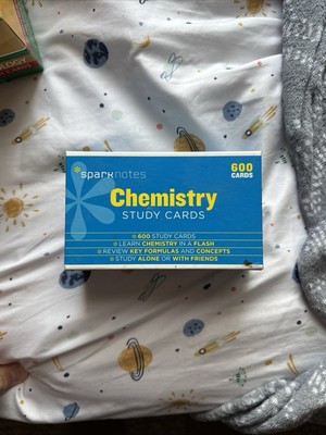 Chemistry Spark Notes Study Cards,  Complete set of 600 cards copyrighted 2004