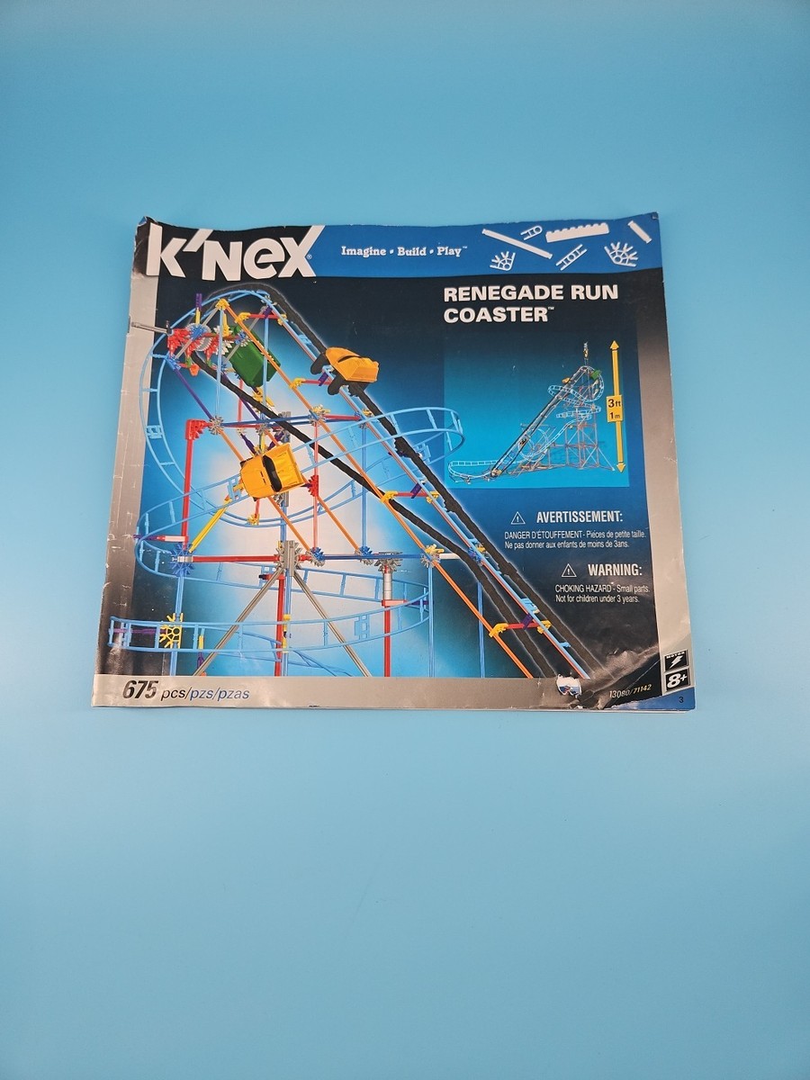 Knex Renegade Run Coaster 13080/71142 Instructions Only | eBay