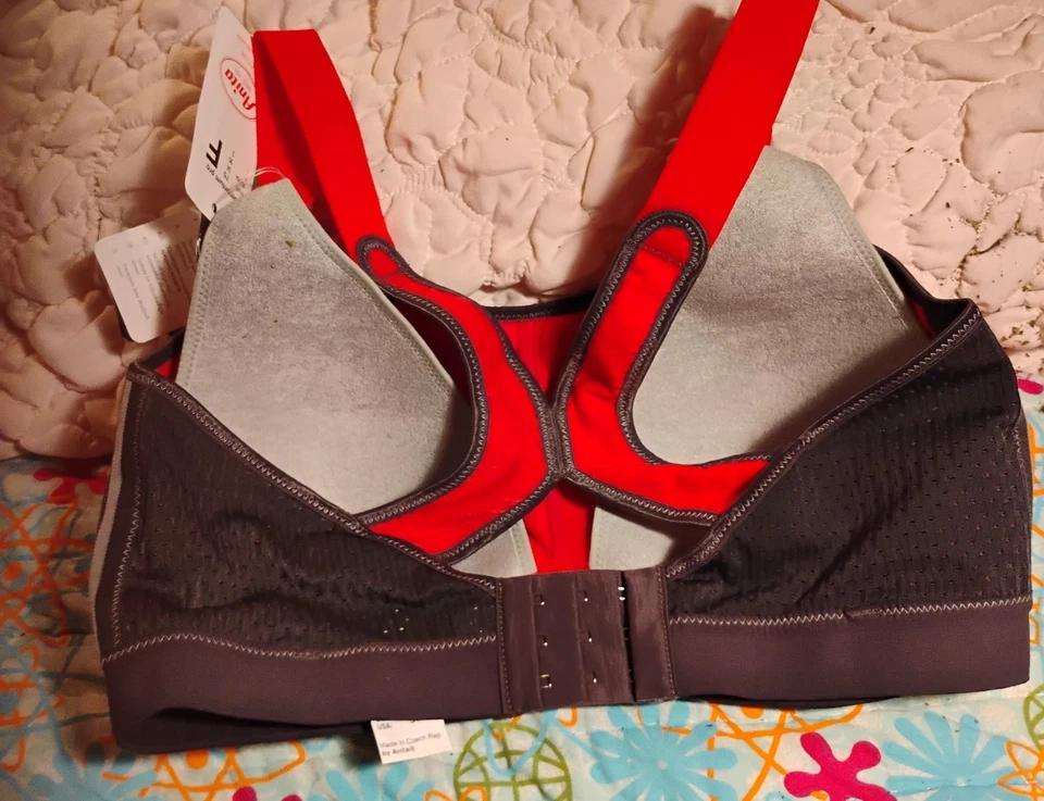 Sutiã esportivo Anita Active Momentum sem fio - 5539 tamanho 34F novo com etiquetas - Imagem 3 de 4