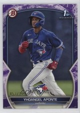 2023 Bowman Prospects Purple Pattern 53/199 Yhoangel Aponte #BP-110 0qc1