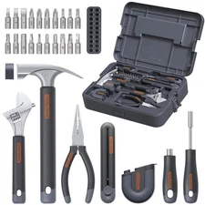 27 Pcs Home Repair Tool Kit, Basic Hand Tool Set with Storage Case, Screwdriv...