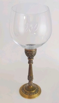 Edgar Berebi Milan Gold plated Jeweled Stemware Crystal