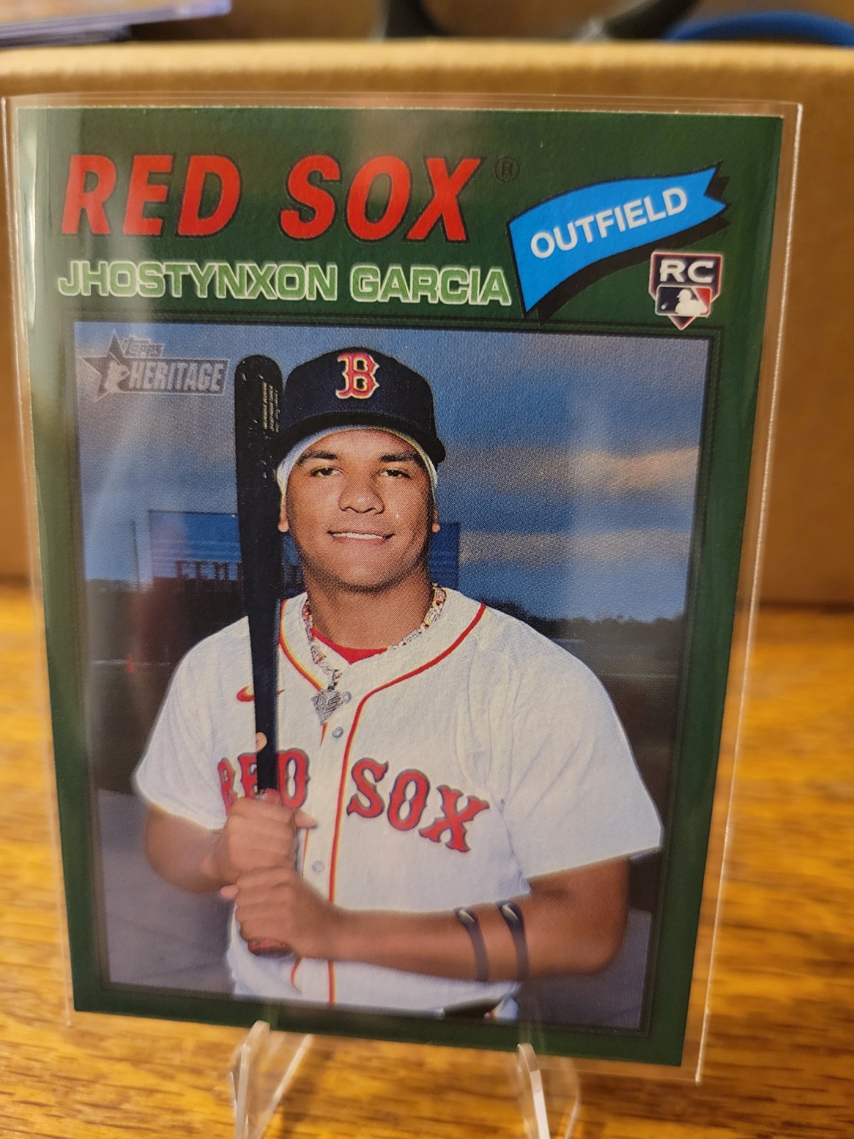 2026 Topps Heritage Dark Green #112 Jhostynxon Garcia RC