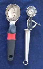 Ice Cream Cookie Dough Scoop Stainless Steel Oneida, Good Cook Soft Grip Lot 2