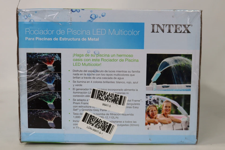 Accesorio pulverizador de agua para piscina sobre el suelo LED multicolor Intex | 28089E Foto 2 de 4