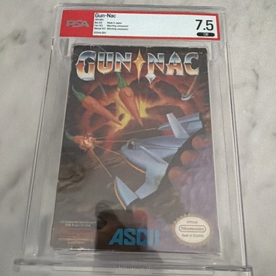 Gun Nac Psa 7.5 Nintendo NES Complete in Box CIB