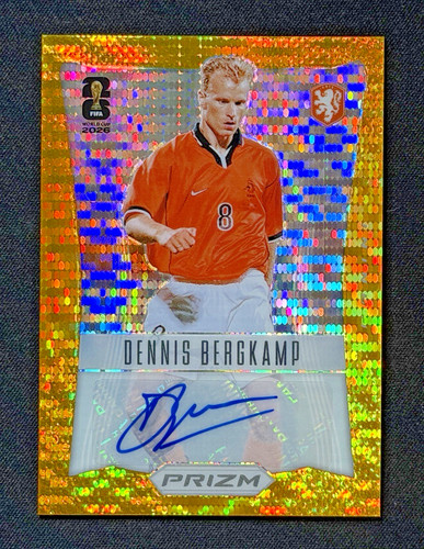 2026 Panini Prizm FIFA World Cup Dennis Bergkamp GOLD 2012 THROWBACK AUTO #/10