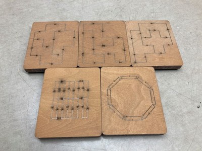Lot of 5 Ellison Letter Machine Lg Dies Elastic Octagon Pentominoes #1 #3 #4