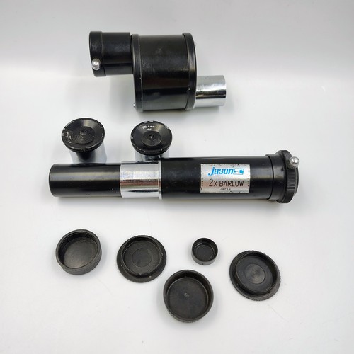 Vintage Jason Telescope Parts Lot Barlow Eyepieces Prism Diagonal Japan